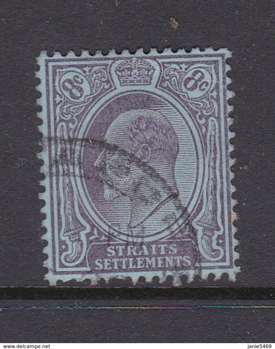 Malaysia-Straits Settlements SG 126 1904 King Edward VII,8c Purple Blue,Used - Straits Settlements