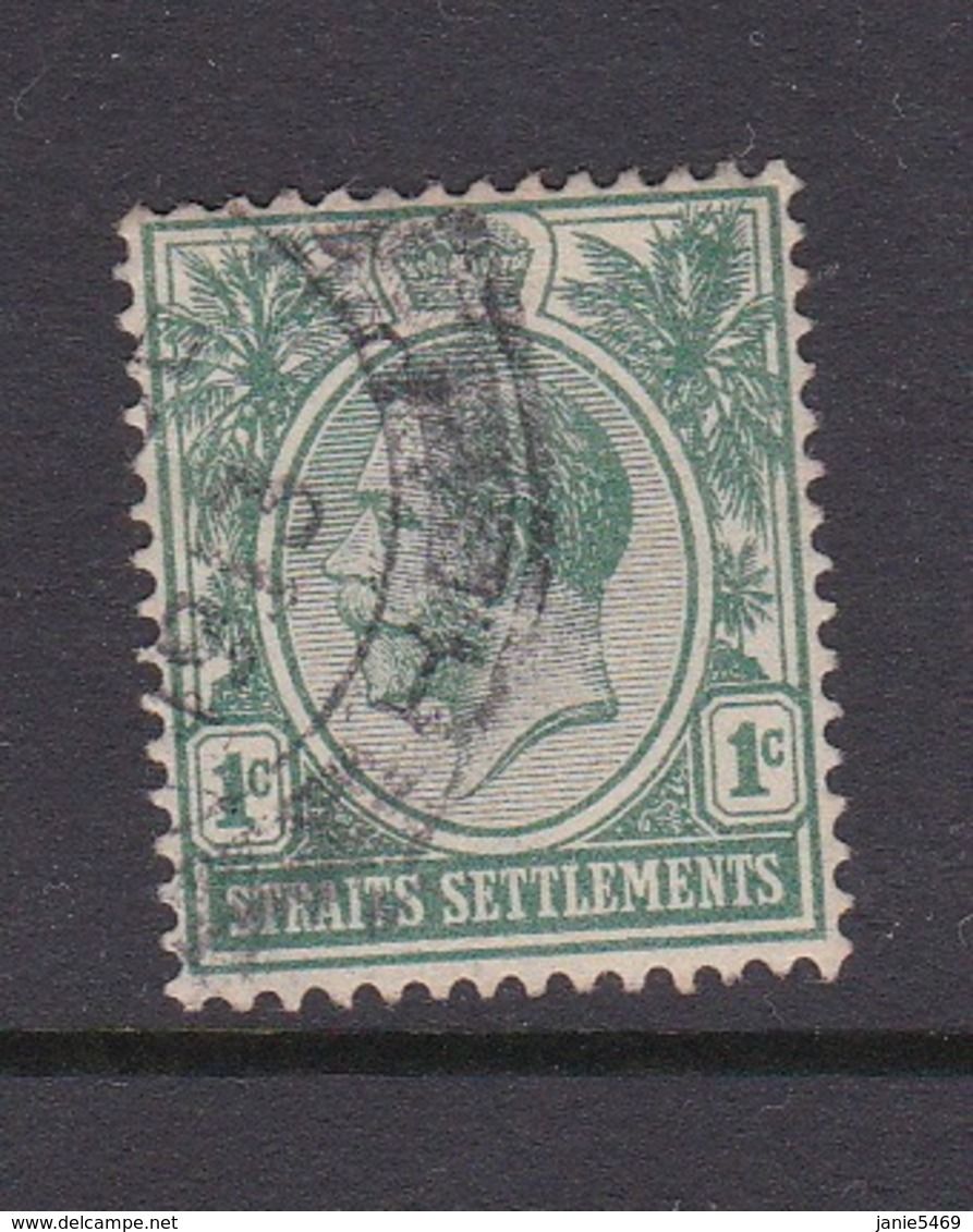 Malaysia-Straits Settlements SG 193 1912 King George V 1c Green,used - Straits Settlements