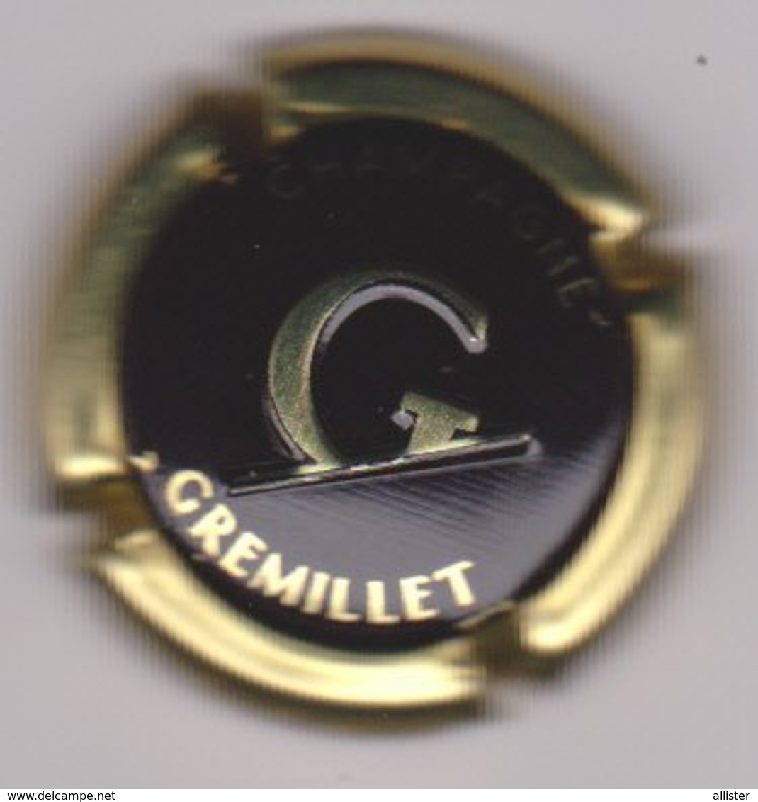Capsule Champagne GREMILLET ( 9a ; Noir Et Or , G En Relief ) 4€ {S40-19} - Autres & Non Classés