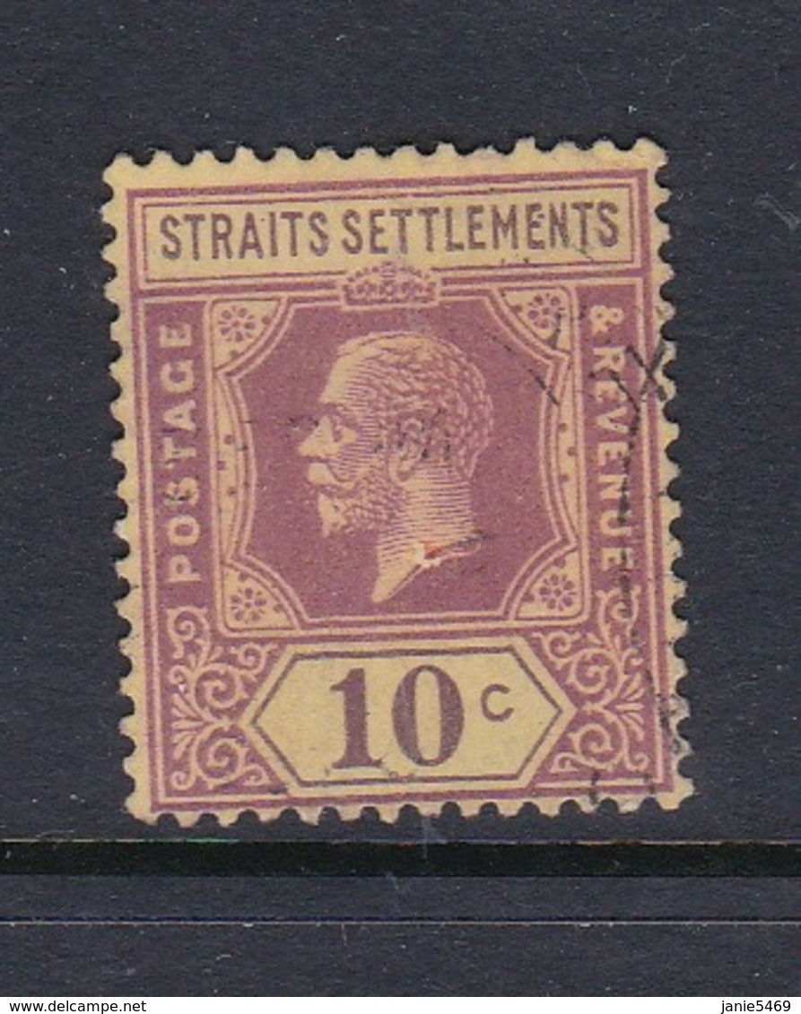 Malaysia-Straits Settlements SG 231 1926 King George V 10c Purple Yellow,used - Straits Settlements