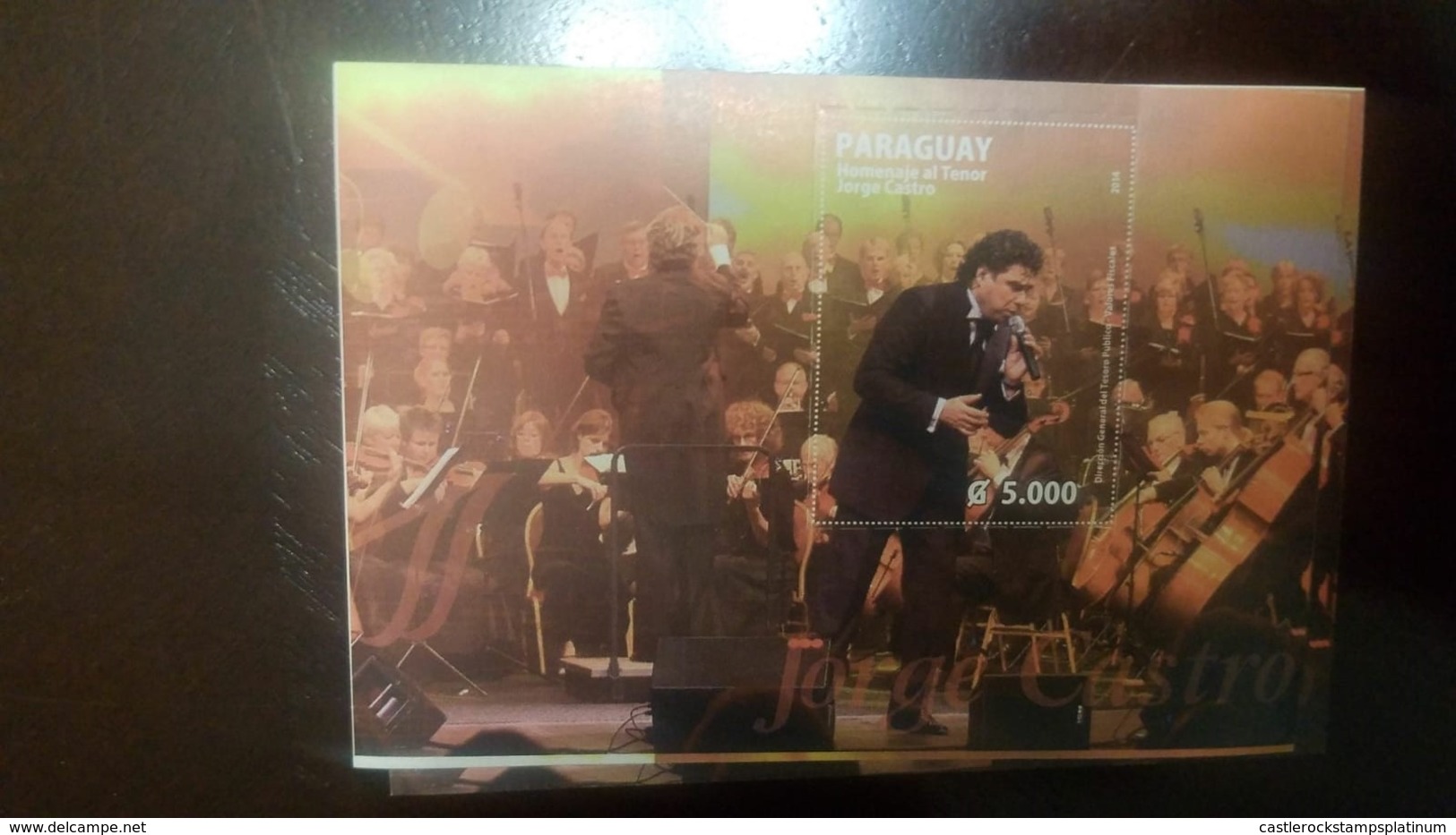 RO) 2014 PARAGUAY, TENOR JORGE CASTRO -  SINGER - ORCHESTRA DIRECTOR -MUSICAL INSTRUMENTS - Paraguay