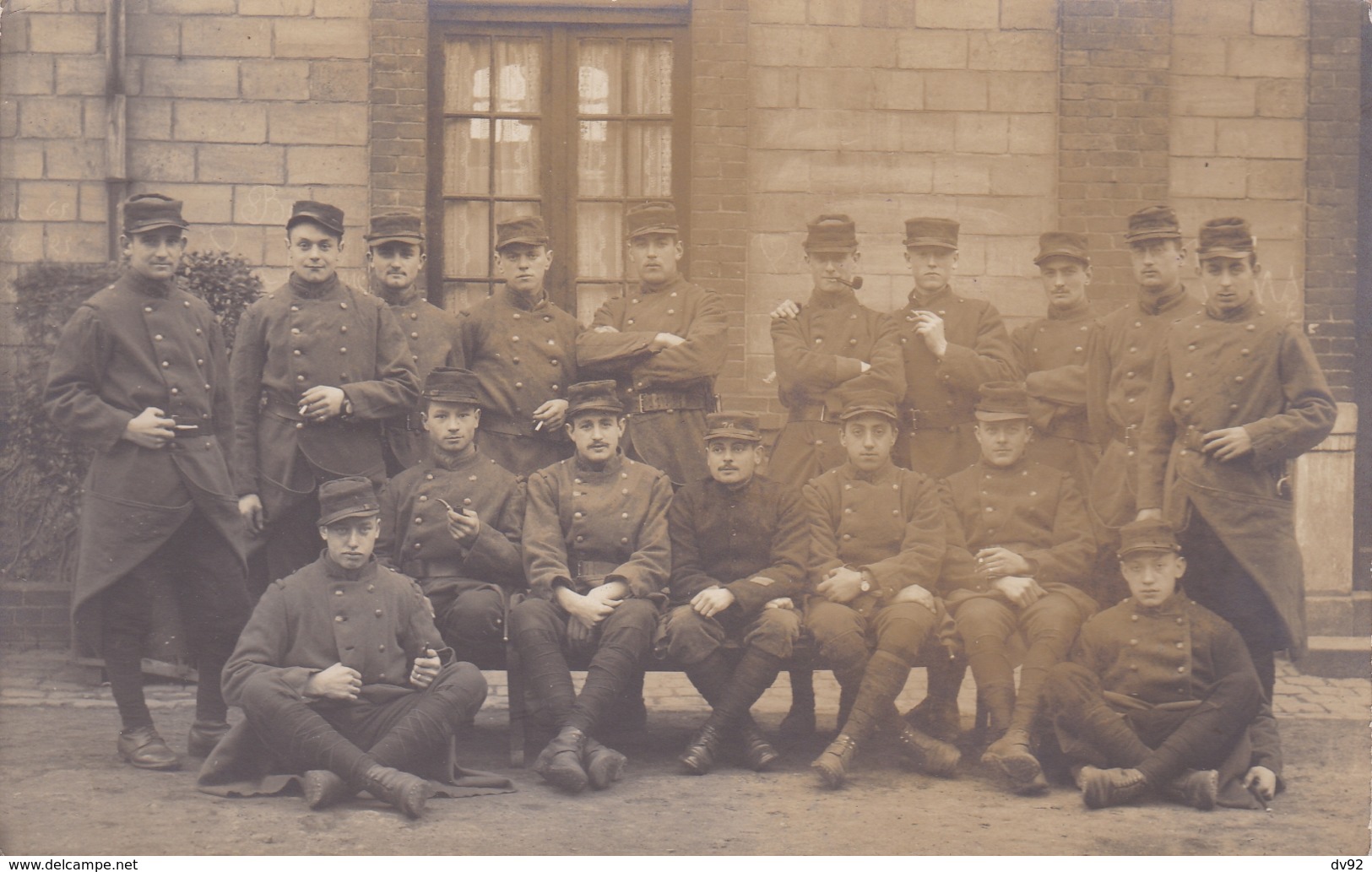 MILITAIRES ROUEN 74 EME REGIMENT D INFANTERIE CARTES PHOTO (BELLEVILLE PHOTOGRAPHE ROUEN) - Guerre 1914-18