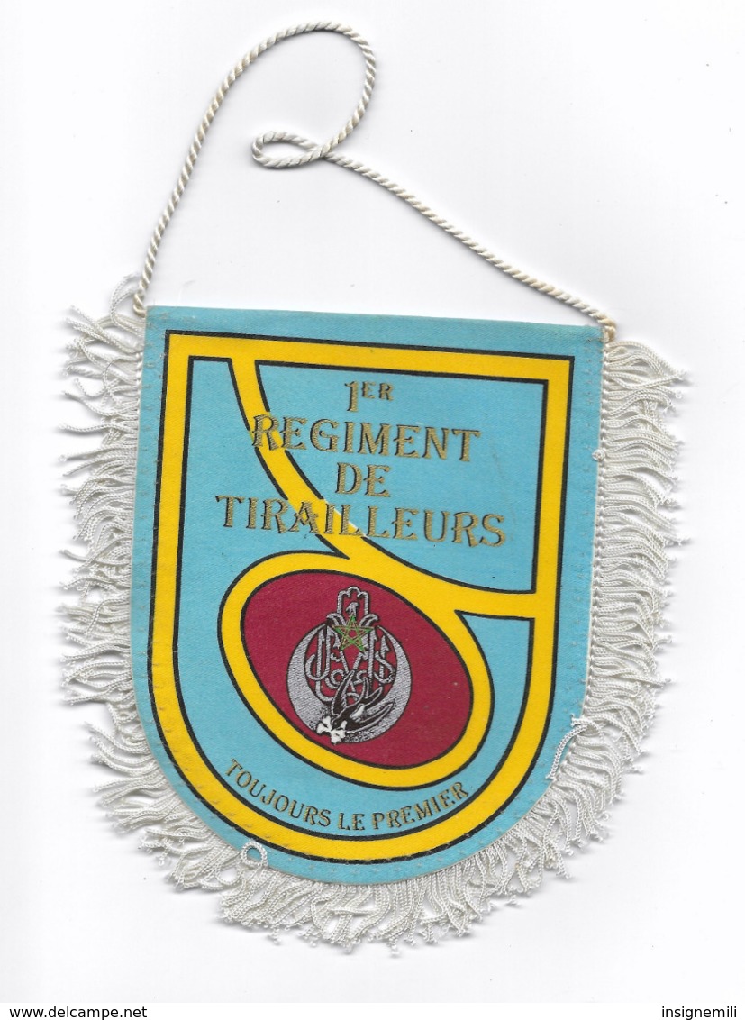 FANION 1° REGIMENT DE TIRAILLEURS - Flaggen