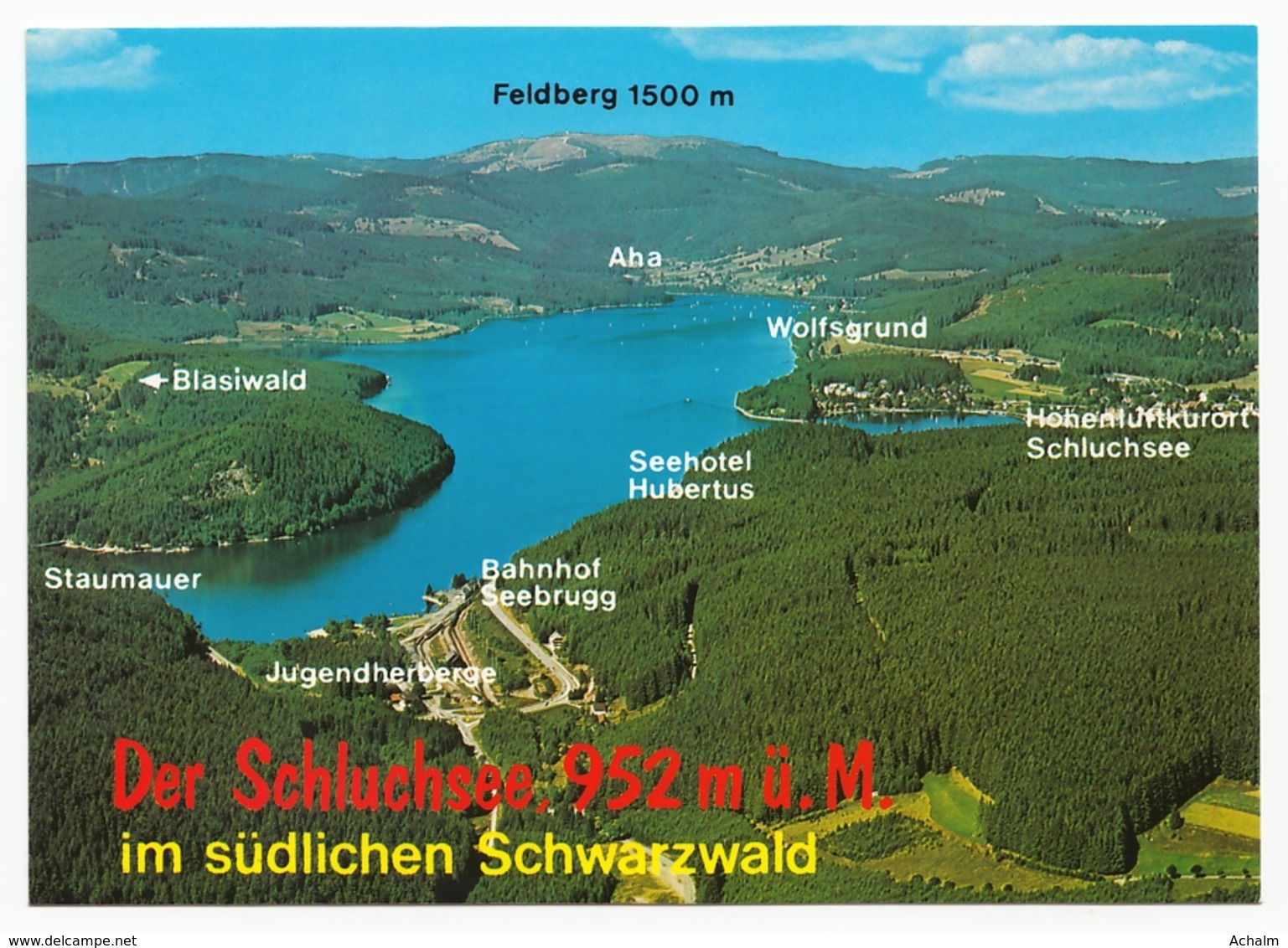 Der Schluchsee Im Südl. Hochschwarzwald - Blick über Den Schluchsee Zum Feldberg - Schluchsee