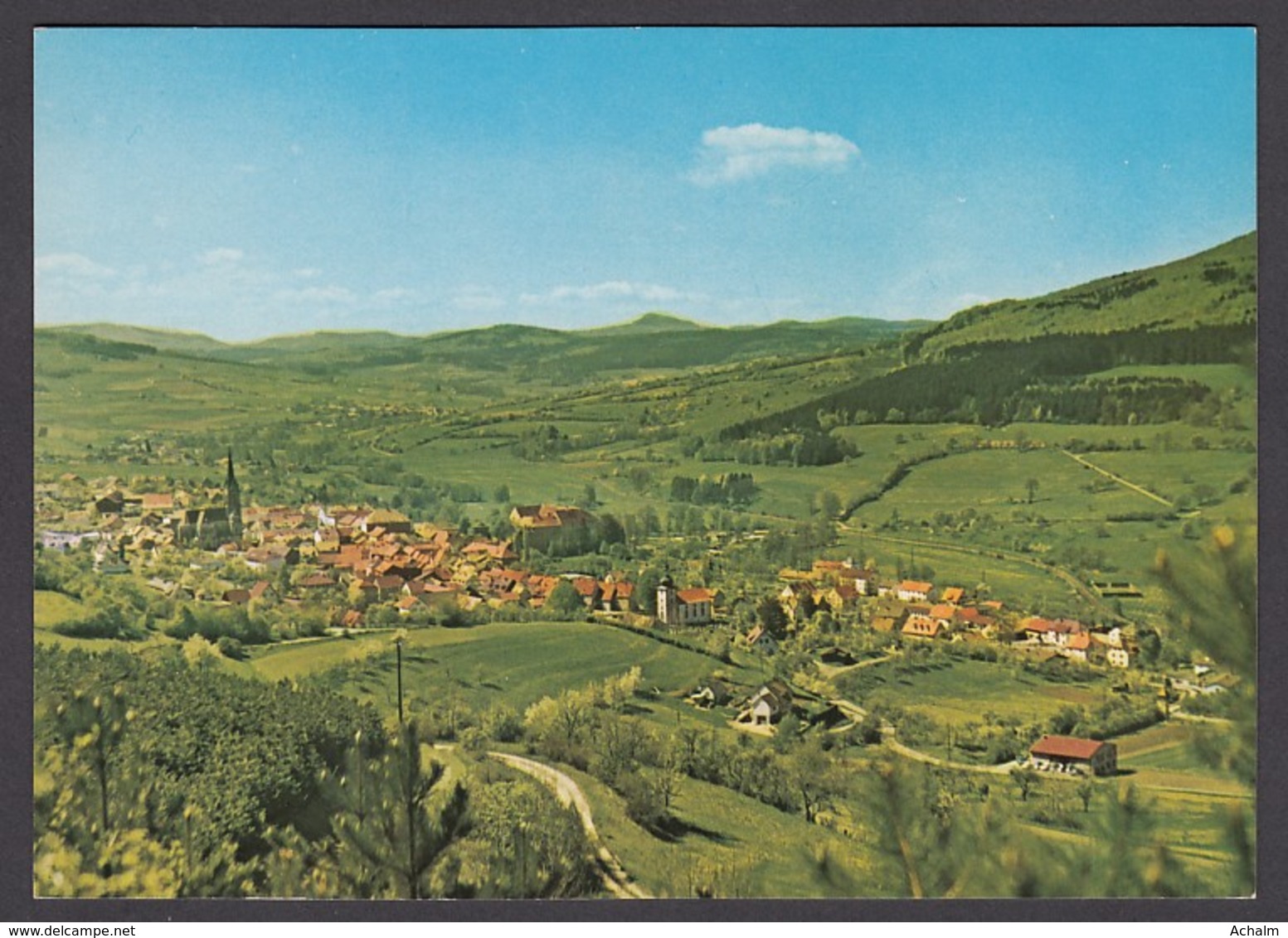 Naturpark Rhön - Blick über Tann U. Ulstertal - Blick Auf Wasserkuppe U. Milseburg - Rhoen