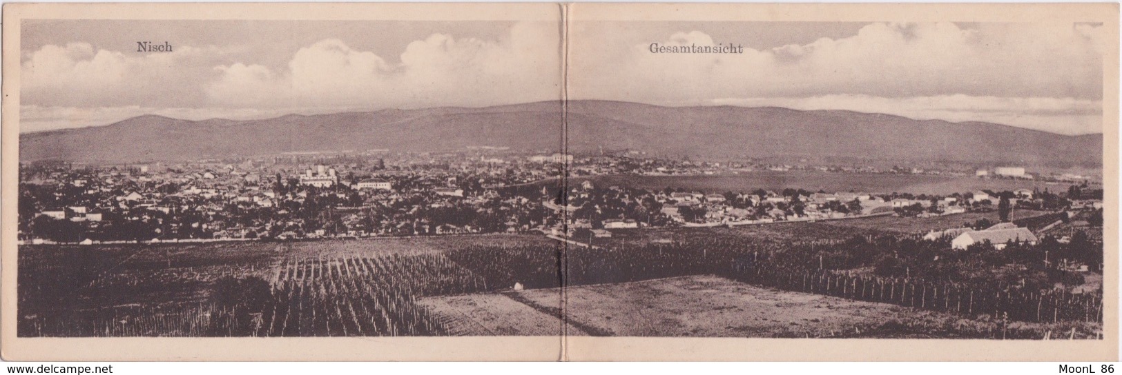 SERBIE - Serbien - Nisch, Serbia: Nisch (Nis) GESAMTAnsicht - VUE PANORAMIQUE Sur DEUX VOLETS 2 CPA - Serbie