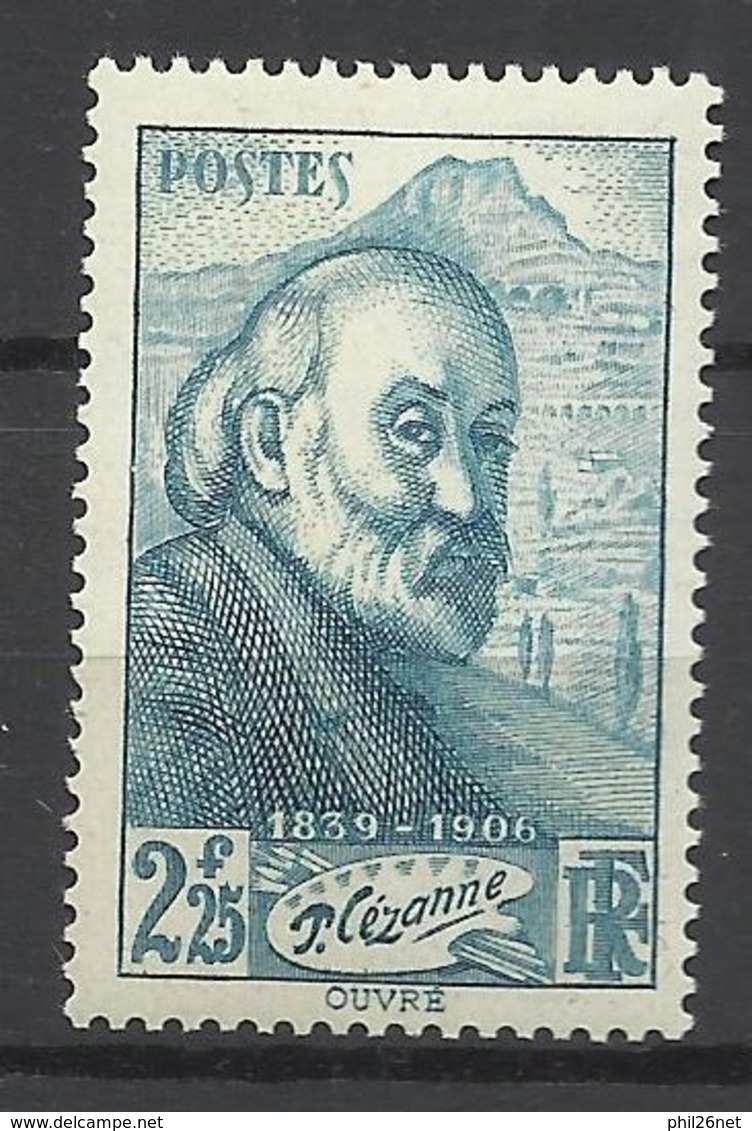 France N°   421   Paul Cézanne   Neuf * *   TB= - MNH VF   - Impressionisme