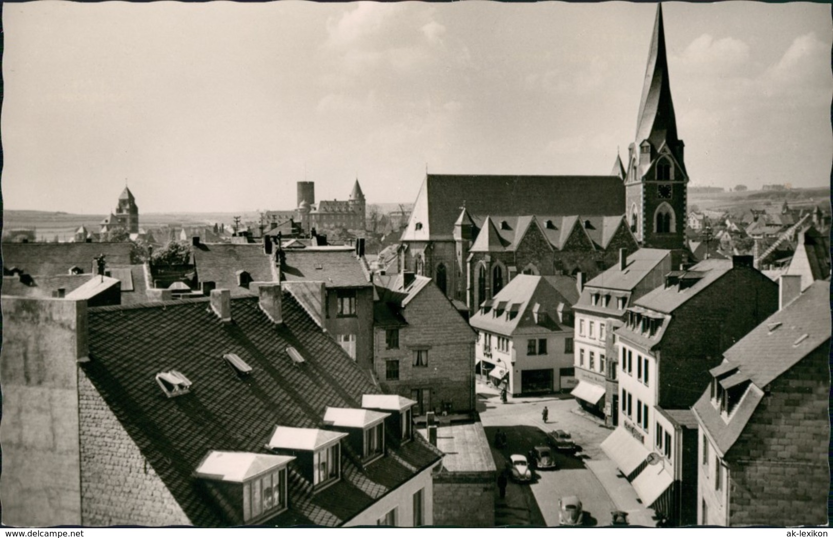 Ansichtskarte Mayen Marktstraße Mit Klemens - Kirche 1960 - Mayen