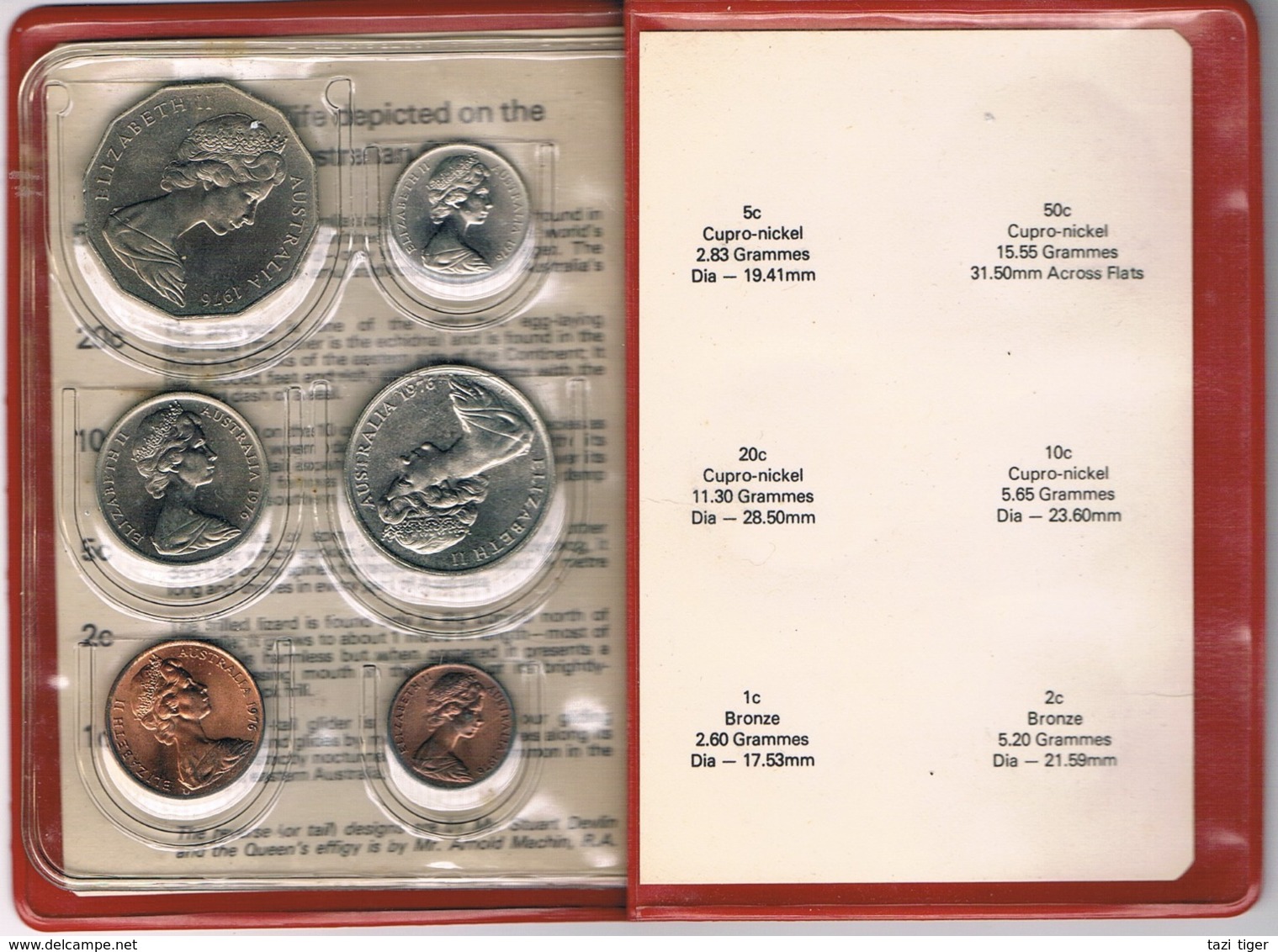 Australia • 1976 • Uncirculated Coin Set - Mint Sets & Proof Sets