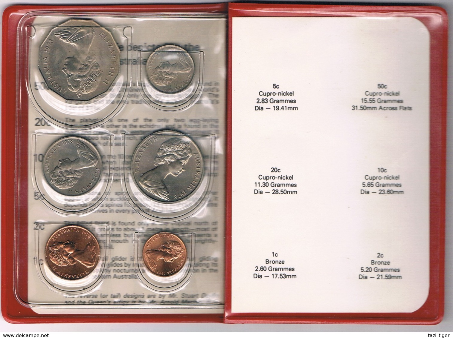 Australia • 1978 • Uncirculated Coin Set - Mint Sets & Proof Sets