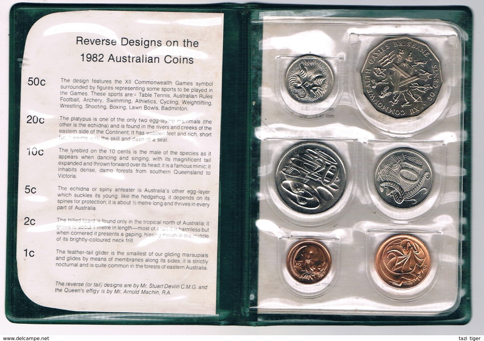 Australia • 1982 • Uncirculated Coin Set - XII Commonwealth Games Brisbane 1982 - Ongebruikte Sets & Proefsets