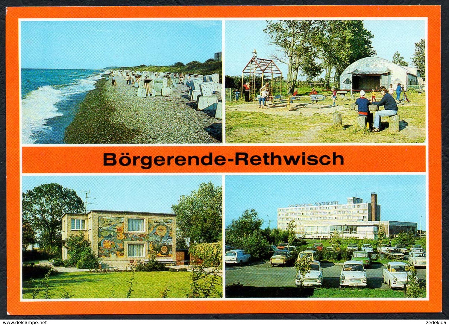 C7851 - TOP - Börgerende Rethwisch - Zeltplatz Ferienheim Engergiekombinat FDGB Heim Waterkant - Verlag Reichenbach - Bad Doberan