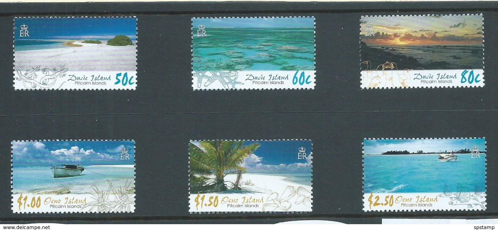 Pitcairn Islands 2005 Ducie & Oeno Island Views Set 6 MNH - Pitcairn Islands