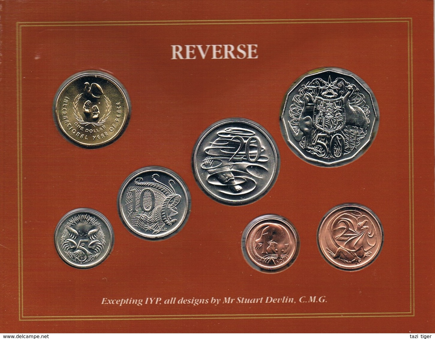 Australia • 1986 • Uncirculated Coin Set - International Year Of Peace - Mint Sets & Proof Sets