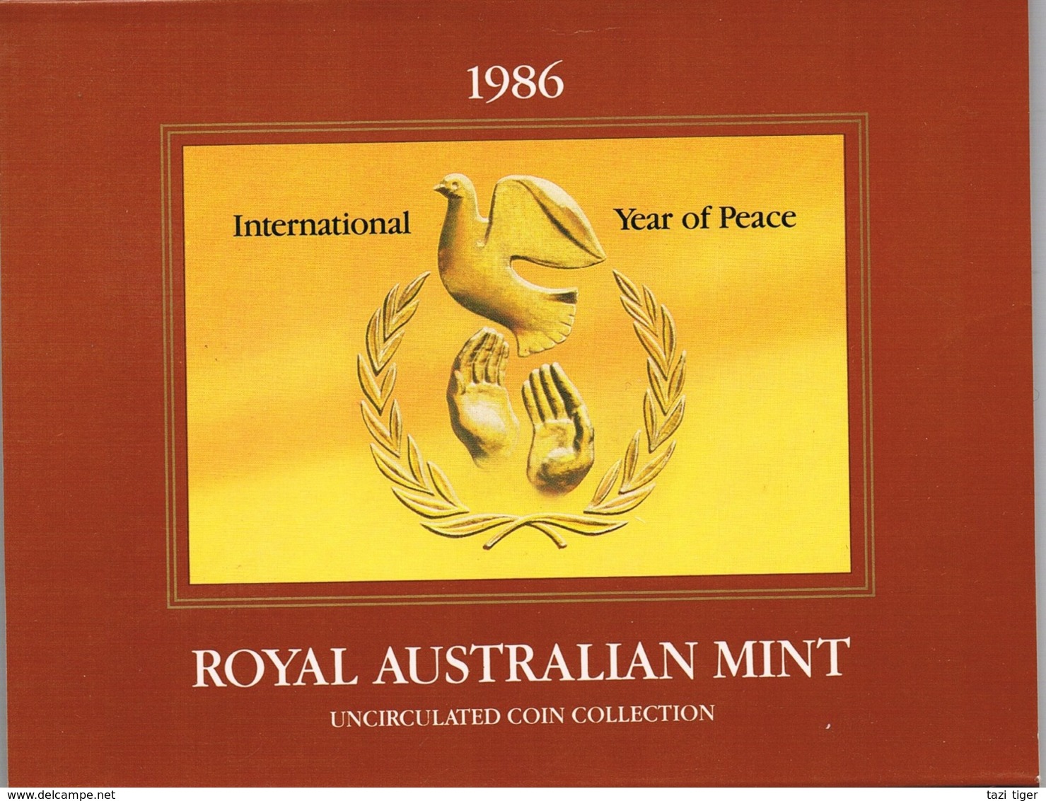 Australia • 1986 • Uncirculated Coin Set - International Year Of Peace - Mint Sets & Proof Sets