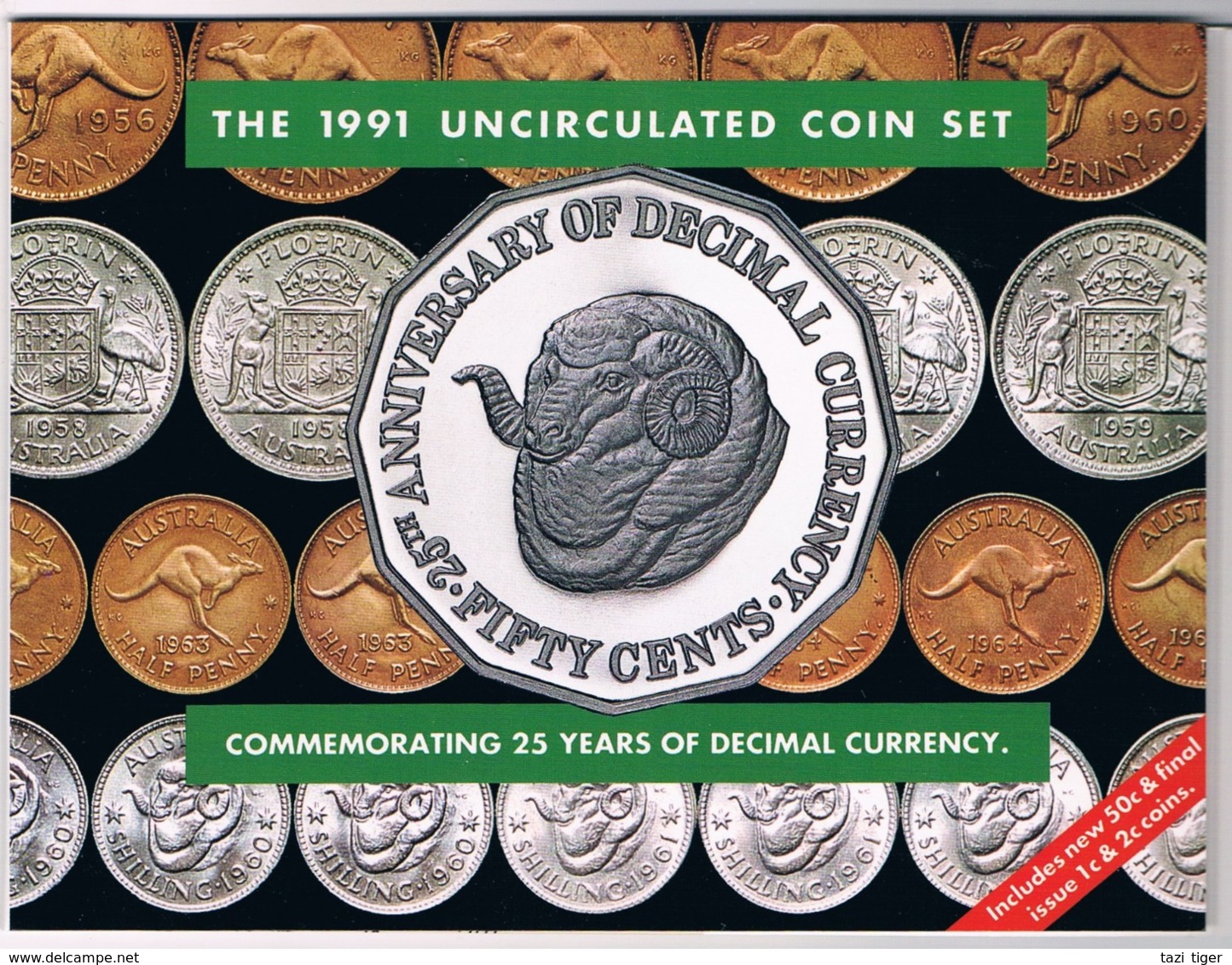 Australia • 1991 • Uncirculated Coin Set - 25 Years Of Decimal Currency - Mint Sets & Proof Sets