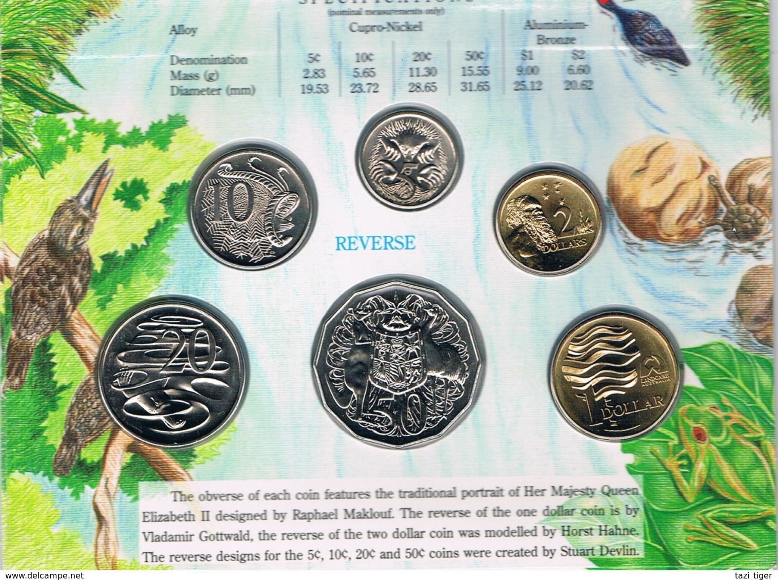 Australia • 1993 • Uncirculated Coin Set - Landcare (Water Is Life) - Mint Sets & Proof Sets