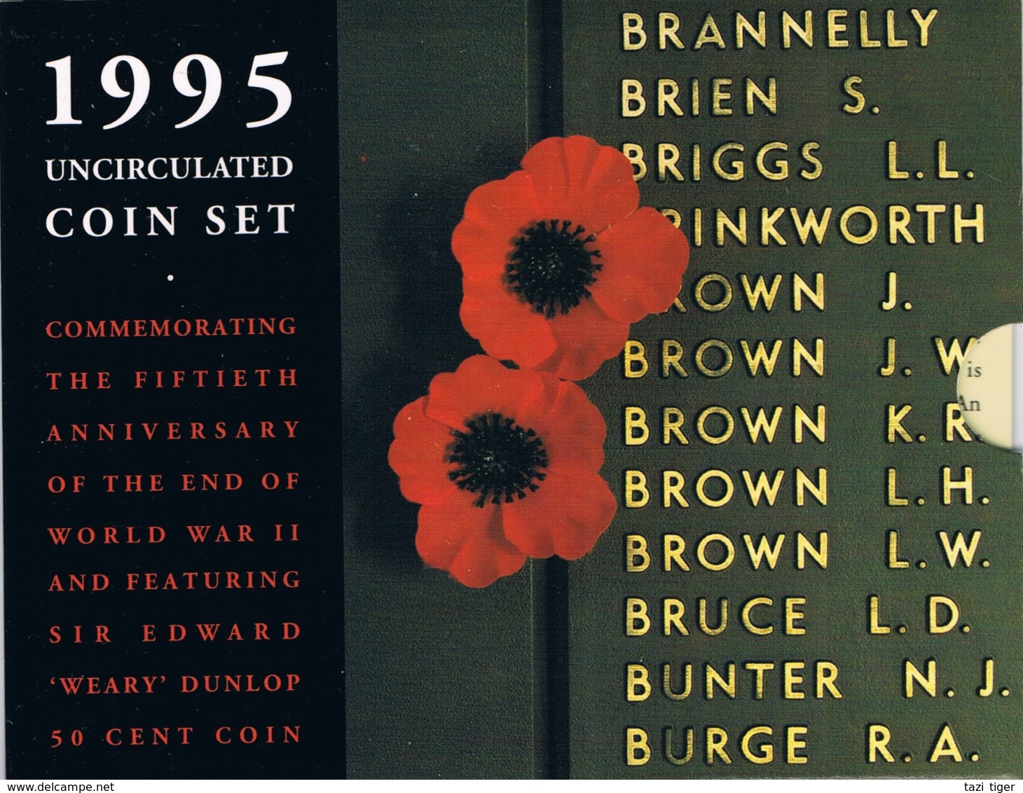 Australia • 1995 • Uncirculated Coin Set - 50th Anniversary End Of World War II - Münz- Und Jahressets