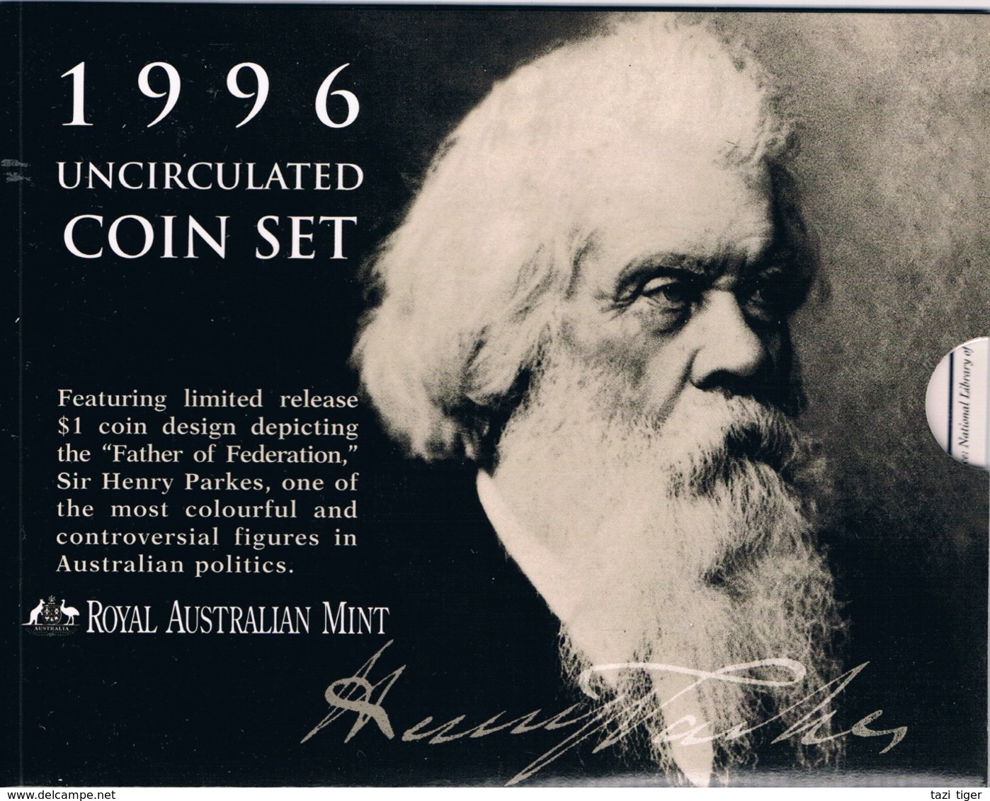 Australia • 1996 • Uncirculated Coin Set - Sir Henry Parkes - Sets Sin Usar &  Sets De Prueba