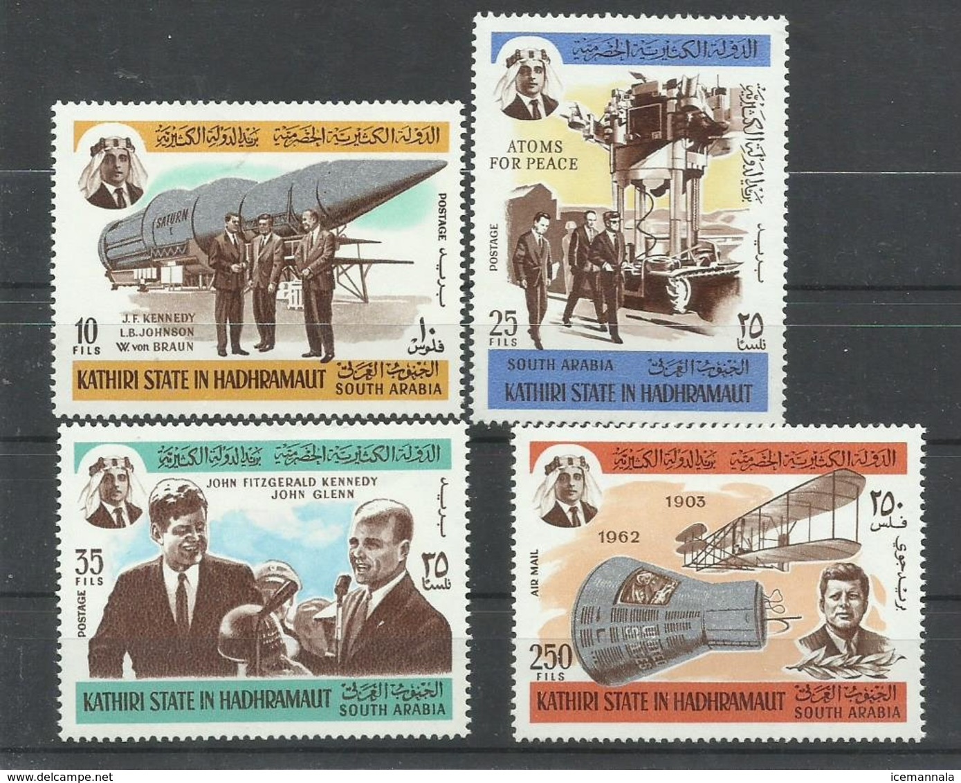 HADHRAMAUT, SERIE KENNEDY   MNH  ** - Otros & Sin Clasificación