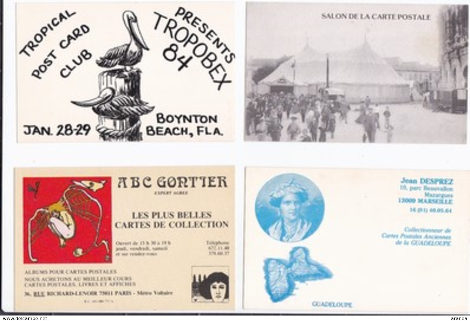 Bourses et Salons de Collections -- Lot de 64 cartes