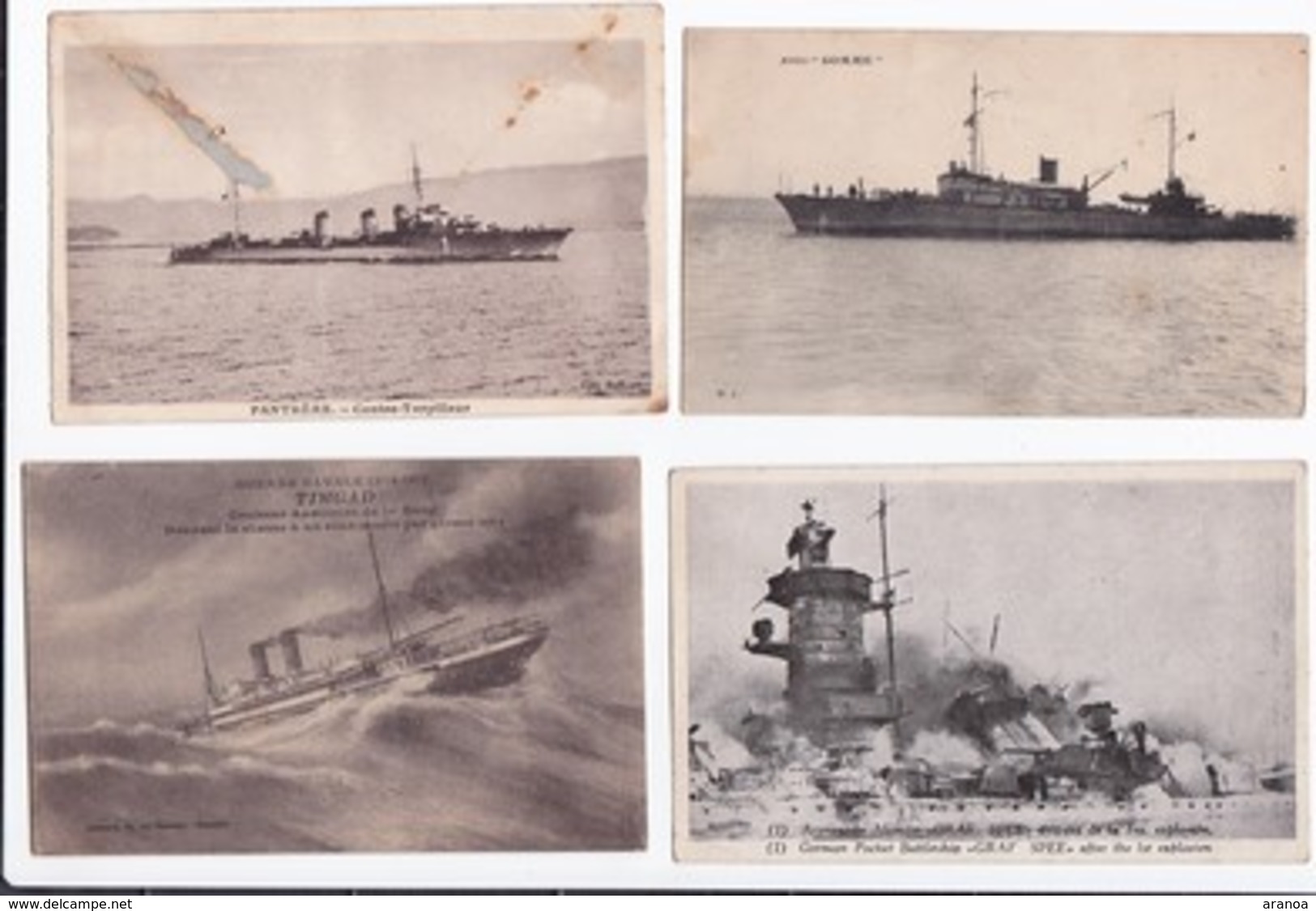 Marine De Guerre -- Lot De 44 Cartes - Guerra