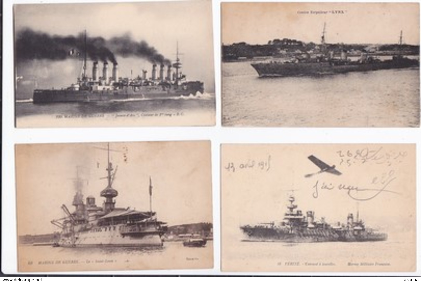 Marine de Guerre -- Lot de 44 cartes