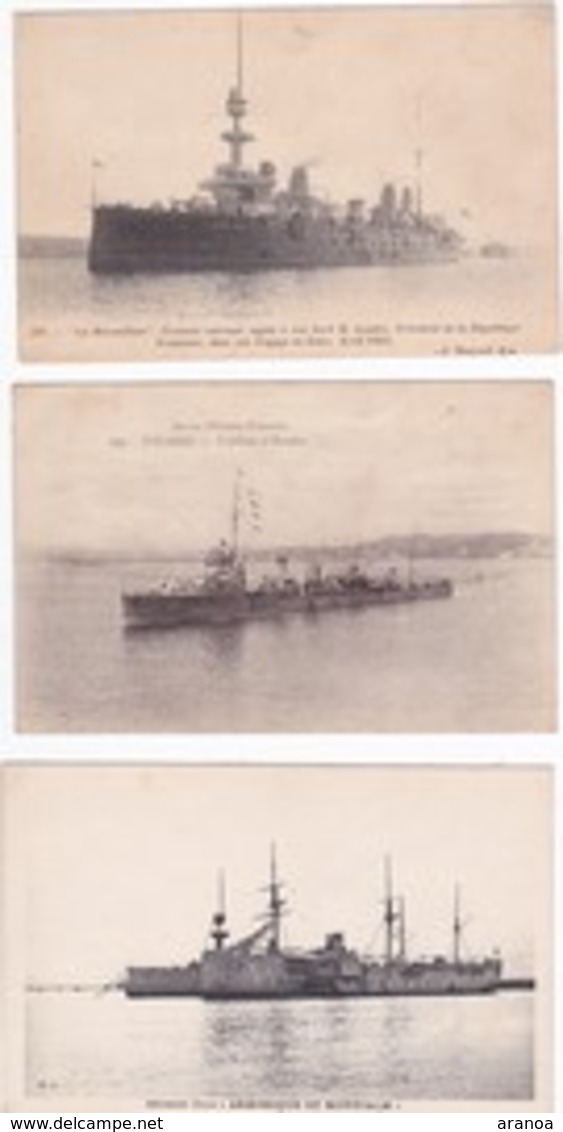 Marine de Guerre -- Lot de 44 cartes