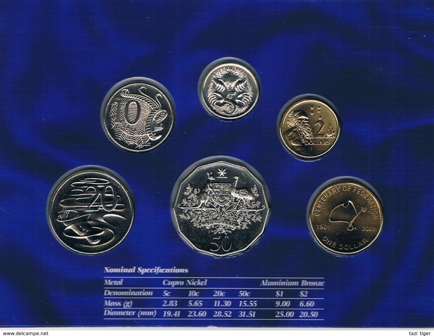 Australia • 2001 • Uncirculated Coin Set - Centenary Of Federation - Sets Sin Usar &  Sets De Prueba