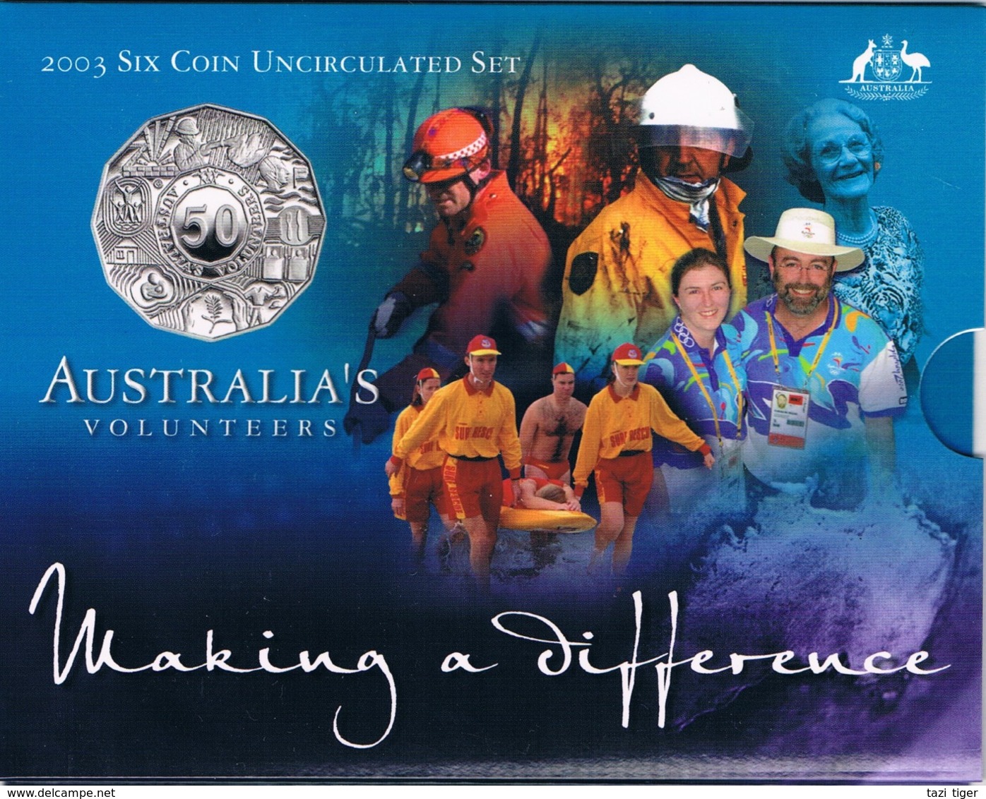 Australia • 2003 • Uncirculated Coin Set - Volunteers - Sets Sin Usar &  Sets De Prueba