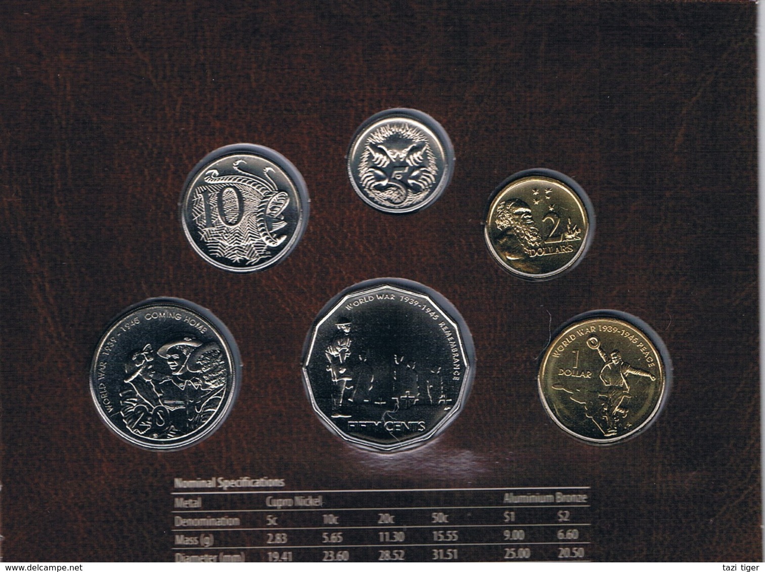 Australia • 2005 • Uncirculated Coin Set - 60th Anniversary Of The End Of World War II - Ongebruikte Sets & Proefsets