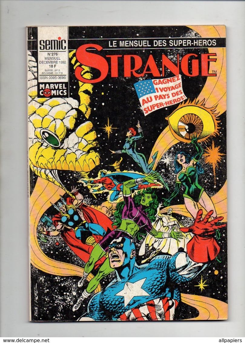 Strange N°276 L'araignée - Iron Man - Namor - Les Vengeurs De 1992 - Strange