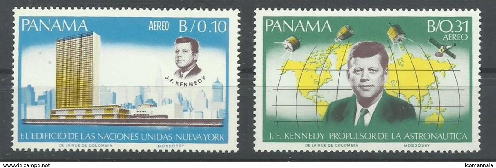 PANAMA  YVERT    AEREO   419/20    MNH  ** - Panamá