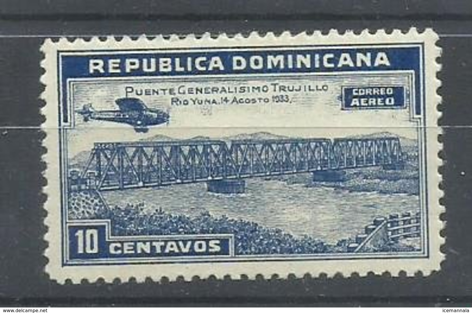 DOMINICANA YVERT  AEREO  24   MH  * - Dominikanische Rep.