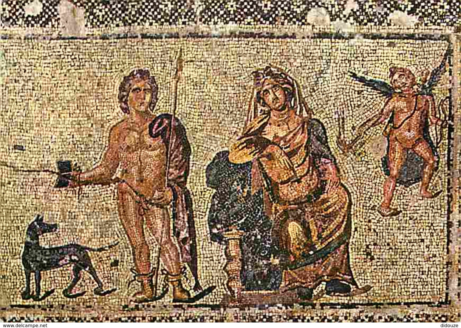 Art - Mosaiques - Hippolyte Et Phèdre - Mosaique De La Maison De Dionysos à Paphos - 3e S Après JC - Voir Scans Recto-Ve - Autres & Non Classés