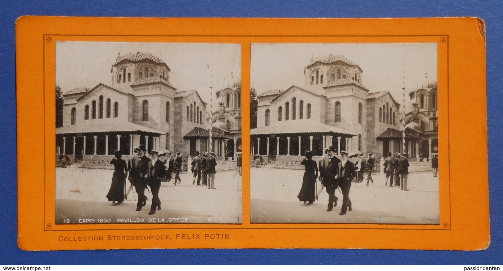 Clichés Stéréoscopiques Albuminés Sur Carton - Paris - Exposition De 1900 - Pavillon De La Grèce - Photos Stéréoscopiques