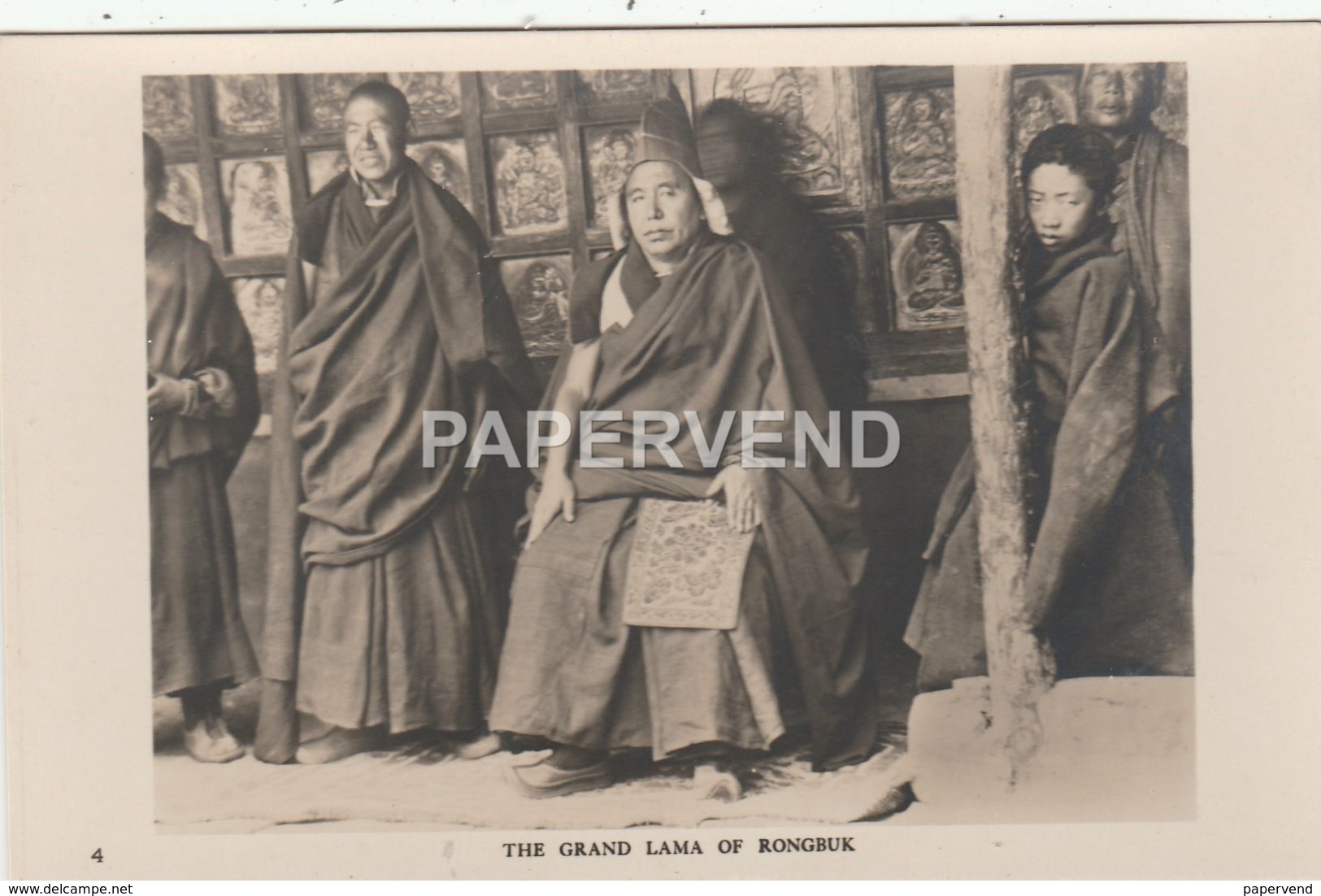 Tibet   The Grand Lama Of Rongbuk Monastry RP Tb28 - Tibet