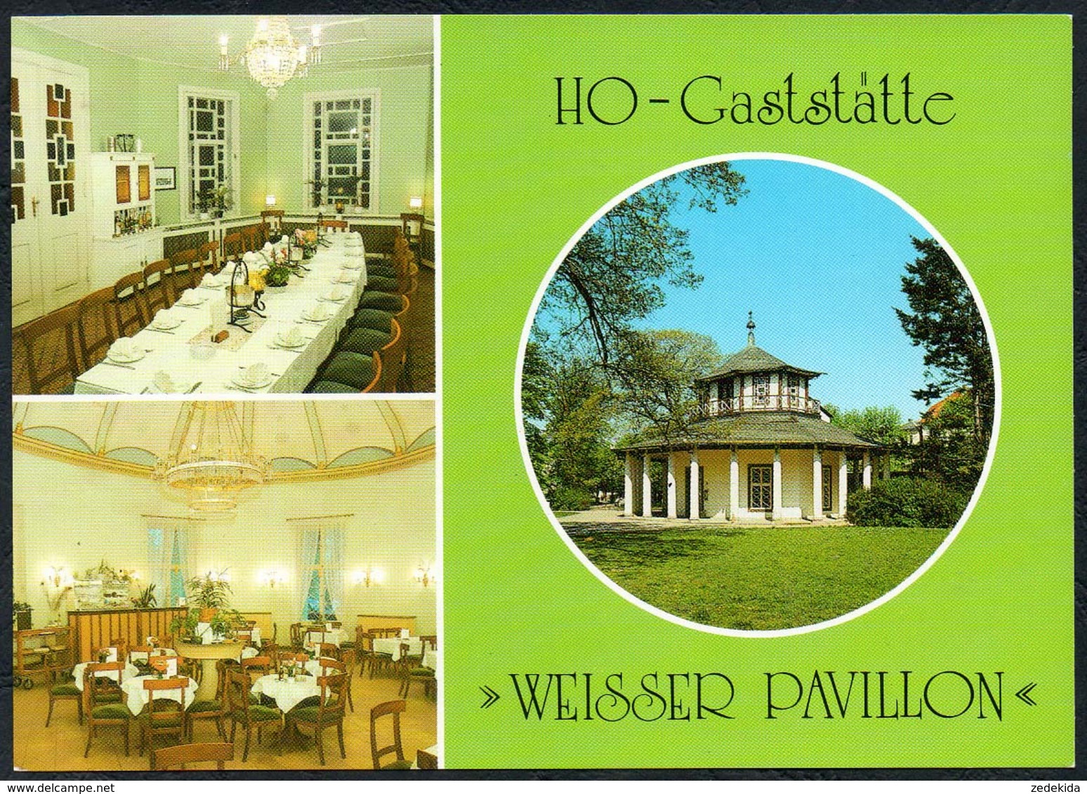 C7868 - TOP Bad Doberan - HO Gaststätte Weisser Pavillon  Innenansicht - Verlag Bild Und Heimat Reichenbach - Bad Doberan