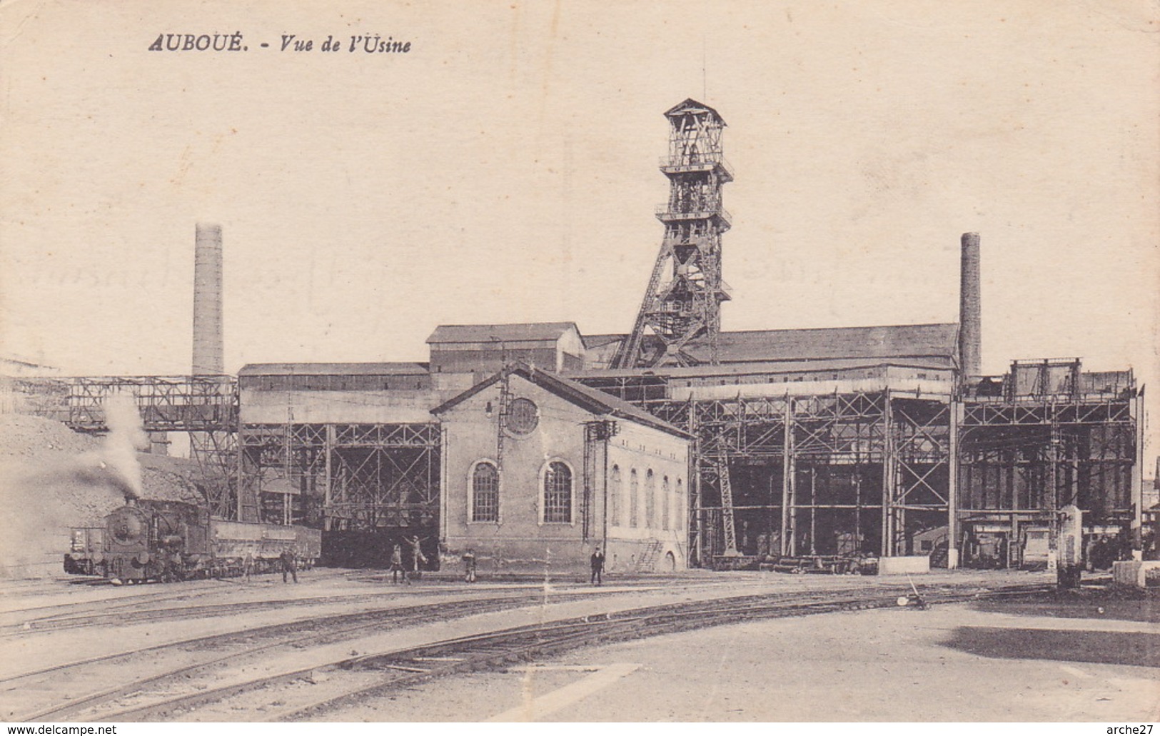 CPA - 54 - AUBOUE - Vue De L'usine - RARE !!!!! - Autres & Non Classés