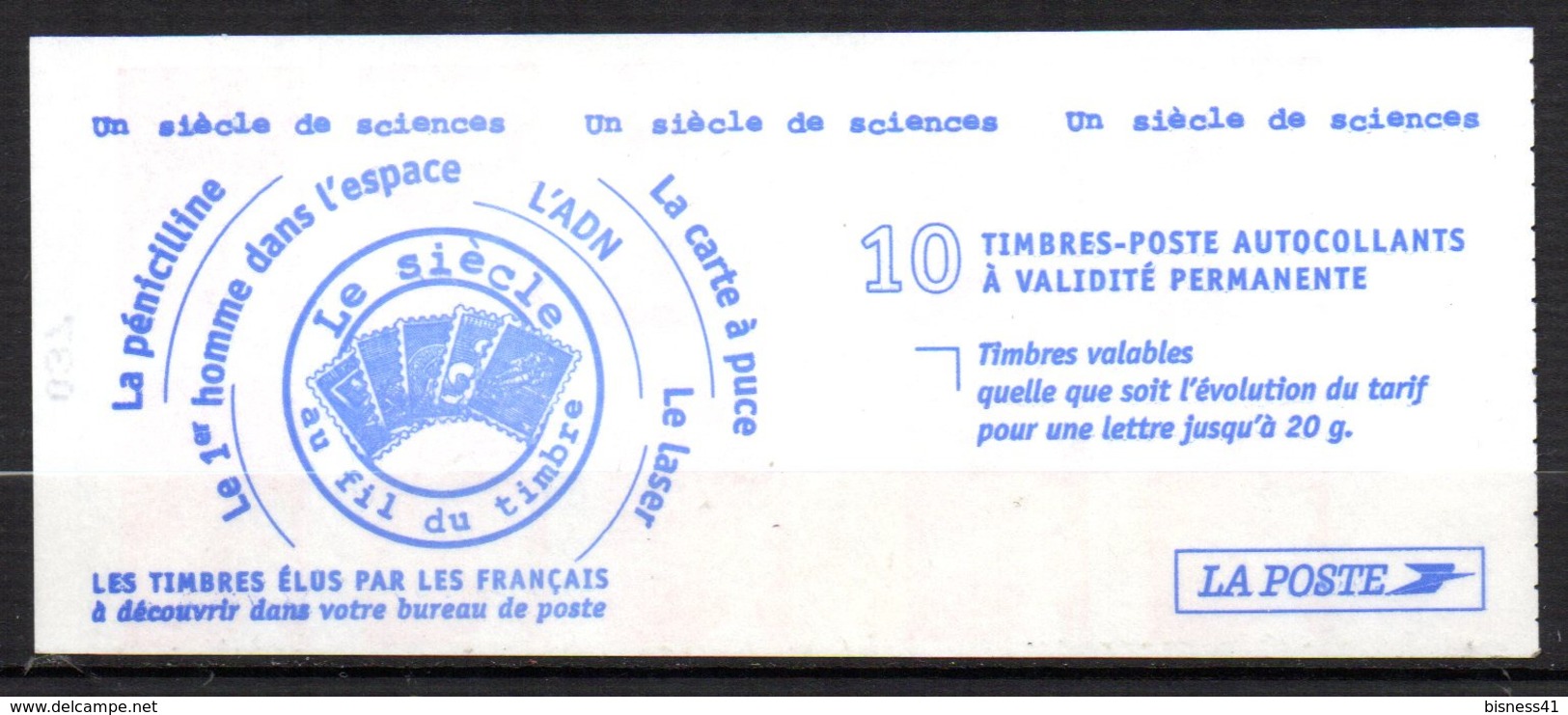 Col12   France Carnet Luquet N° 3419 C1 Date Haute 09 07 01  Variété Sans Pho Neuf XX MNH Luxe - Autres & Non Classés