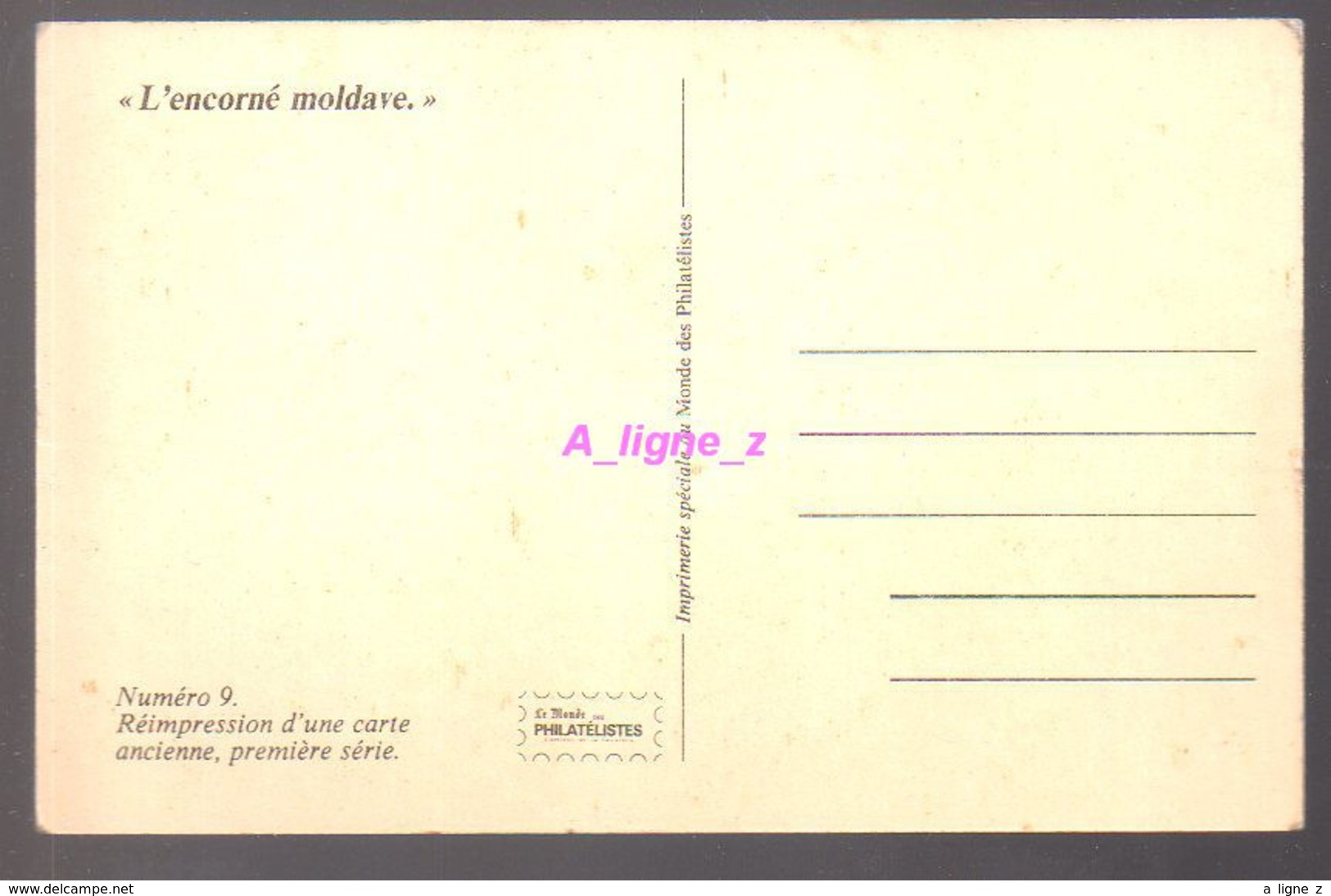 REF 407 : CPA Repro Cocu Corne Gehornter Moldauer L'encorné Moldave - Humour