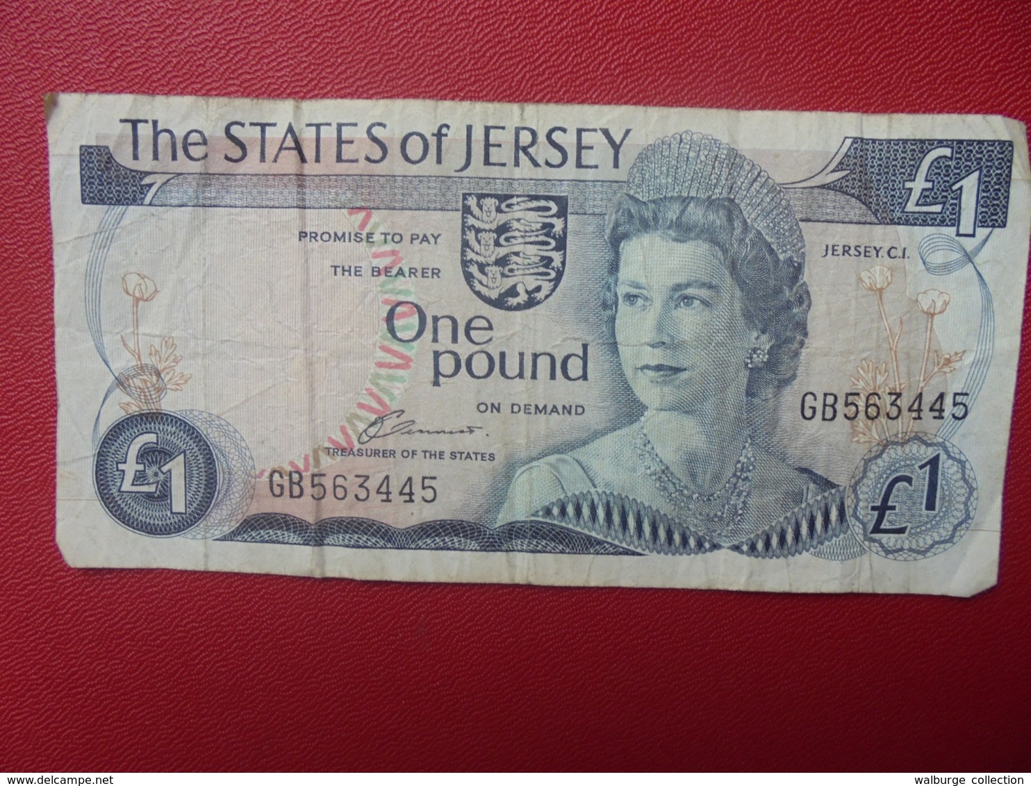 JERSEY ONE POUND 1976-88 CIRCULER (B.8) - Jersey