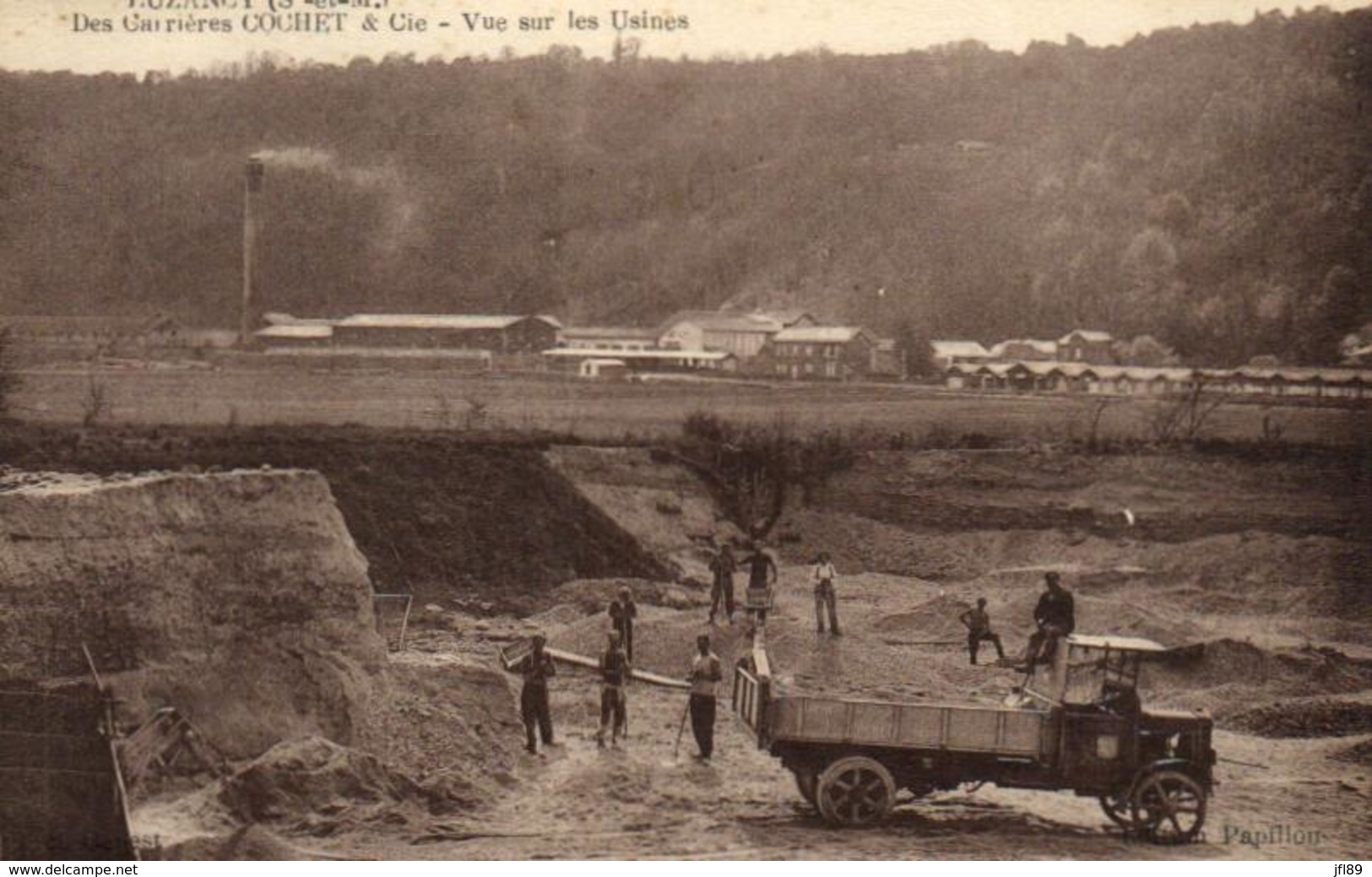 77 - Seine Et Marne - Luzancy - Des Carrières Cochet & Cie - Les Usines - Extraction Et Transport, Camion - C 9314 - Autres & Non Classés