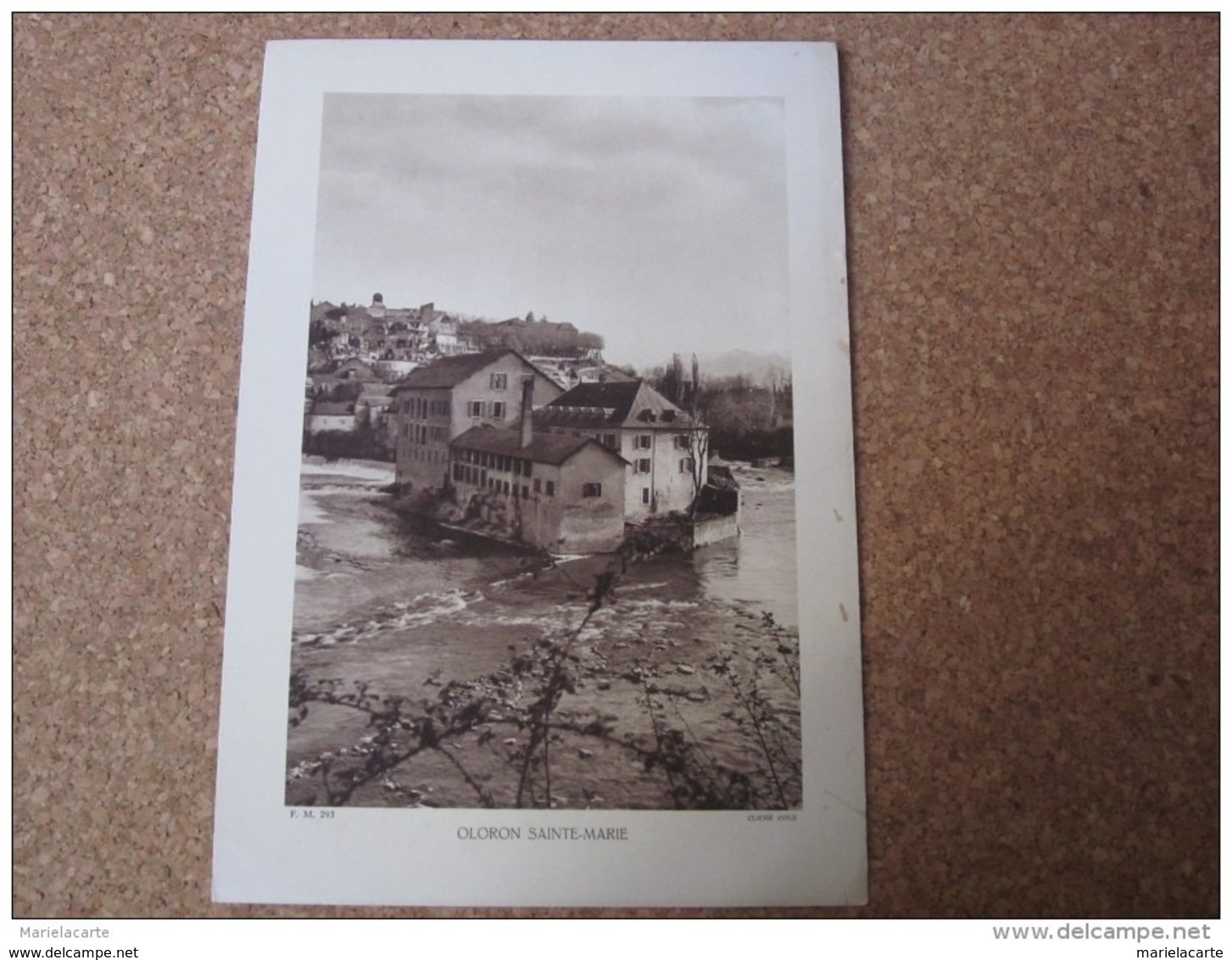 Oloron Sainte Marine    Tachée à Droite   Photogravure Format 20 Cm X 29 Cm. - Autres & Non Classés