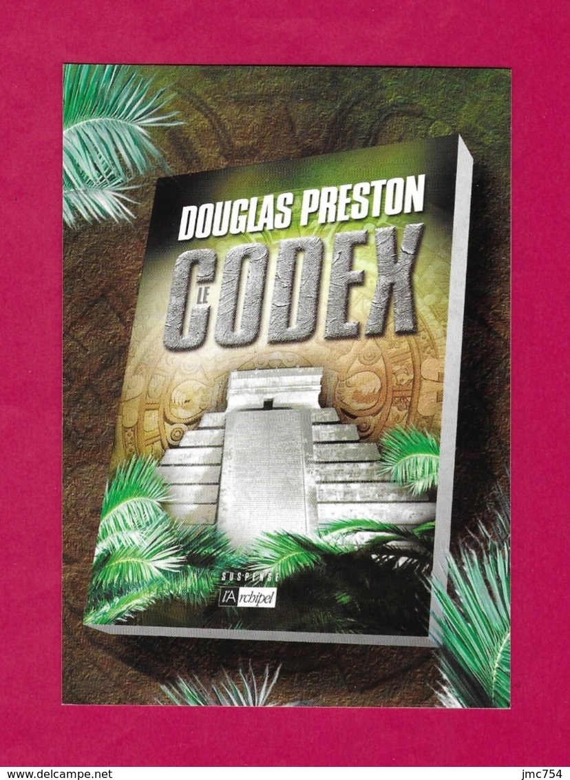 CPM.    Cart'Com.   Thriller "Le Codex".   Douglas Preston.   L'Archipel.    Postcard. - Publicité