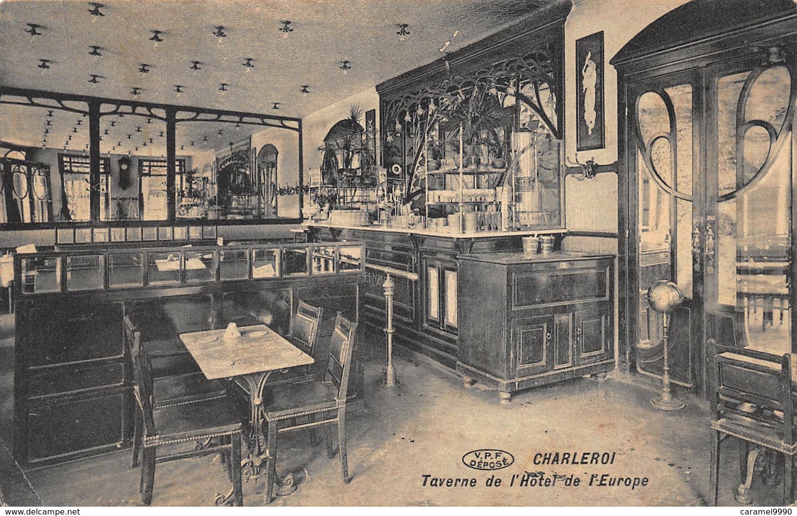 Charleroi   Taverne De L'Hotel De L'Europe  Feldpost Feldpostkarte      L 1080 - Charleroi