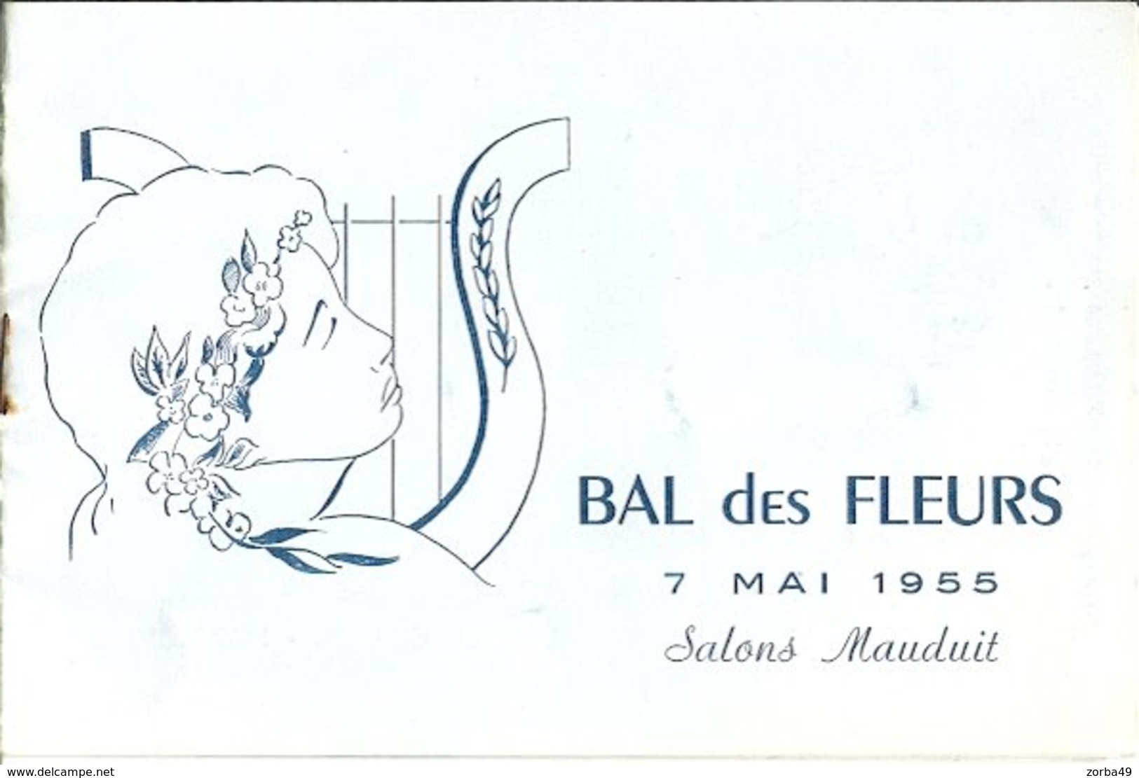 NANTES Bal Des Fleurs Salons Mauduit 1955 - Programma's