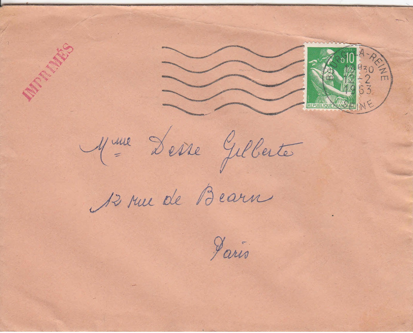 FRANCE - 1963 - Lettre De Bourg-la-Reine Pour Paris - Imprimés - Covers & Documents