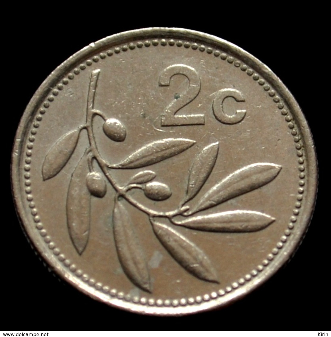 Malta 2 Cents. National Emblem Coin. Random Age Km94 - Malta