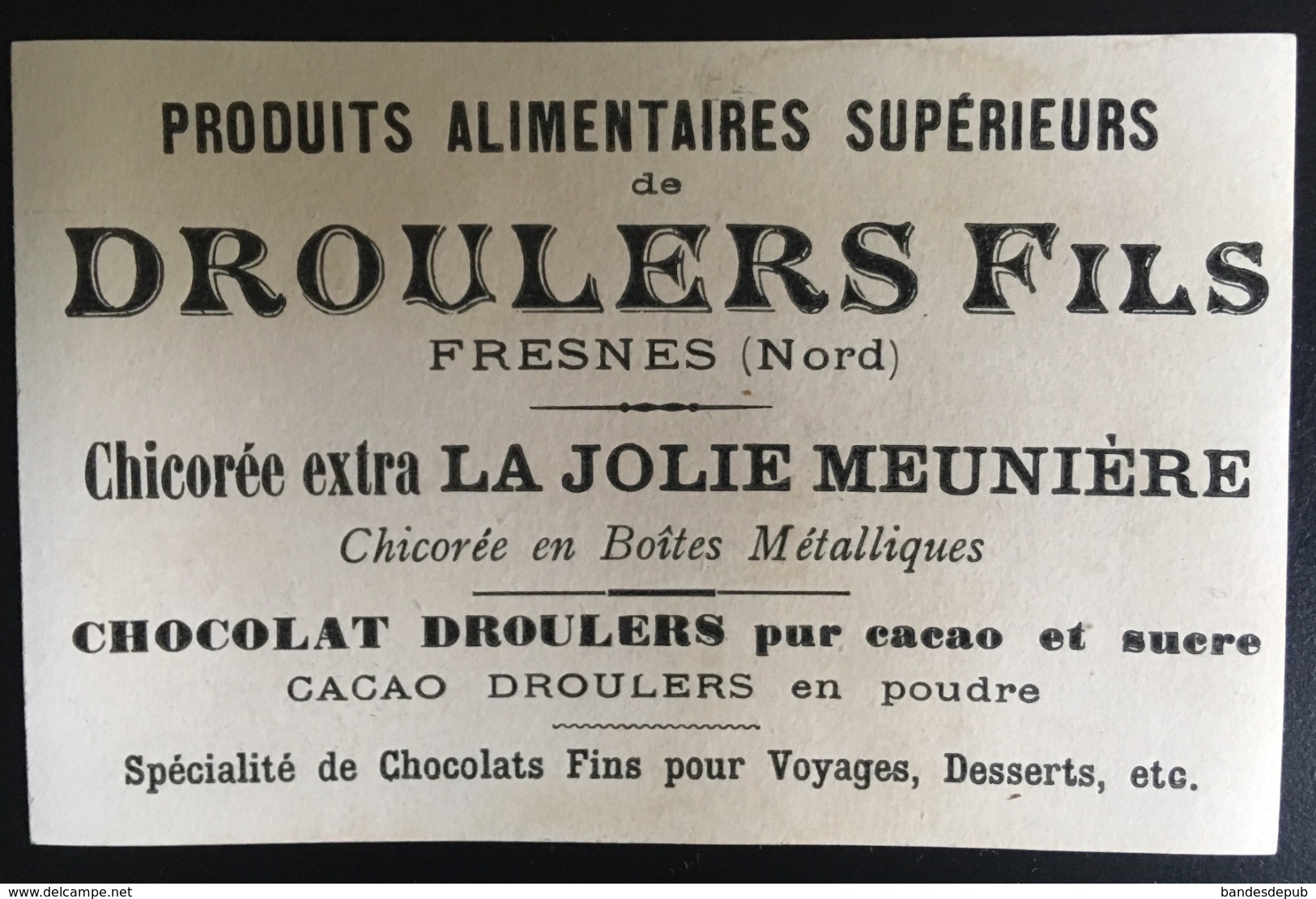 Droulers Chicorée Jolie Meunière  Fresnes Nord Chromo Volaille Poulet Hollandais Basse Cour - Autres & Non Classés